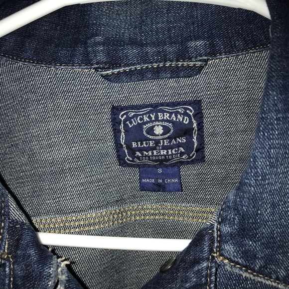 Lucky Brand Cotton Pixie Denim Jacket - Picture 5 of 9
